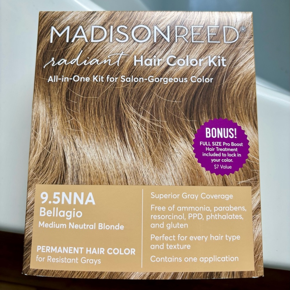 Madison Reed Hair Color Kit - 9.5NNA Bellagio Medium Neutral Blonde